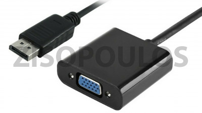 POWERTECH ΑΝΤΑΠΤΟΡΑΣ DISPLAYPORT ΣΕ VGA PTH-028