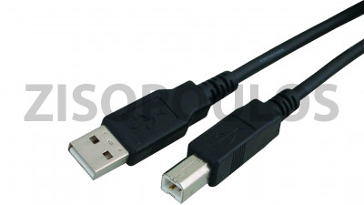 POWERTECH USB 2.0 CABLE USB-A MALE USB-B MALE 1.5M CABU016
