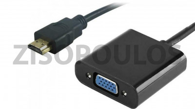 POWERTECH HDMI MALE VGA FEMALE PTH023