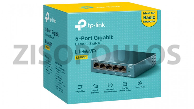 TP LINK SWITCH BLUE 5 PORT 10/100/1000 MBPS LS105G