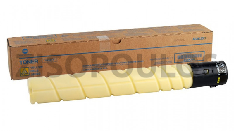 KONICA MINOLTA TONER TN 321 YELLOW A33K25A