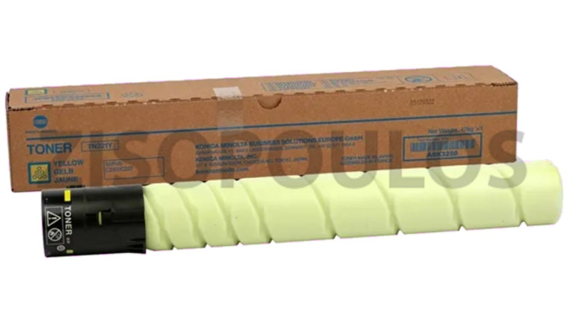 KONICA MINOLTA TONER TN 221 YELLOW A8K325F