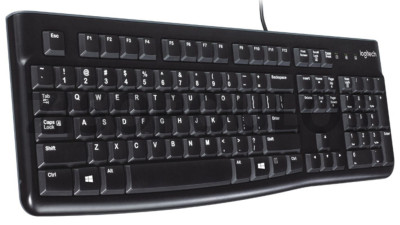 LOGITECH ΠΛΗΚΤΡΟΛΟΓΙΟ Κ120 BLACK WIRED LOGK120