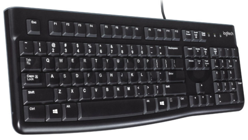 LOGITECH ΠΛΗΚΤΡΟΛΟΓΙΟ Κ120 BLACK WIRED LOGK120