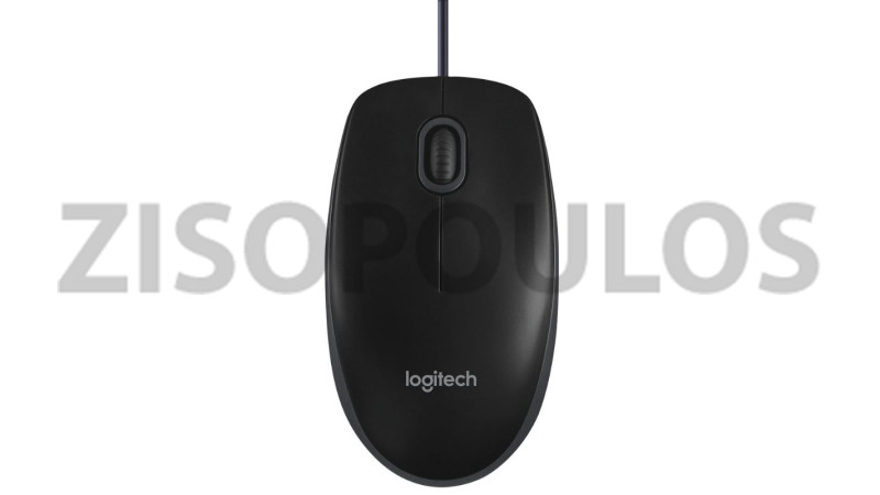 LOGITECH ΠΟΝΤΊΚΙ ΕΝΣΥΡΜΑΤΟ B100 ΜΑΥΡΟ LOGB100BLK