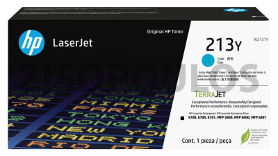 HP TONER 213Y EXTRA HIGH YIELD CYAN W2131Y