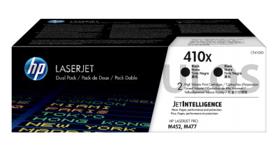 HP TONER 410X HIGH YIELD DUAL PACK BLACK CF410XD