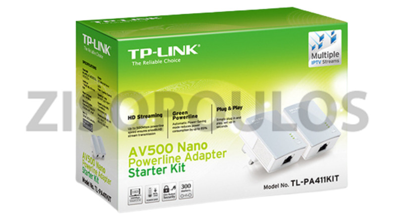 TP LINK V2 POWERLINE ΔΙΠΛΟ ΓΙΑ ΕΝΣΥΜΑΤΗ ΣΥΝΔΕΣΗ ΚΑΙ ΘΎΡΑ ETHERNET