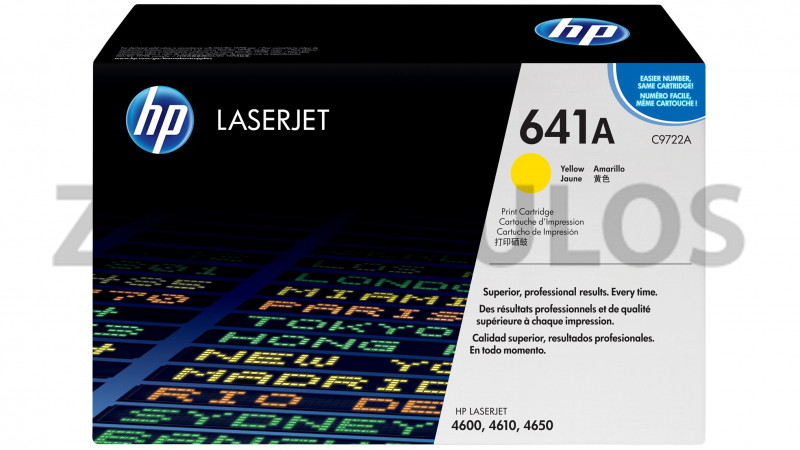 HP TONER CARTRIDGE 641A YELLOW C9722A