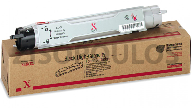 XEROX TONER PHASER 6250 BLACK 106R00675