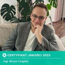 Powiększ obraz: Borys Czapka, psycholog Wrocław