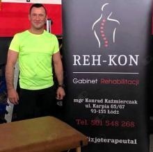 Powiększ obraz: Konrad Kaźmierczak, fizjoterapeuta Łódź